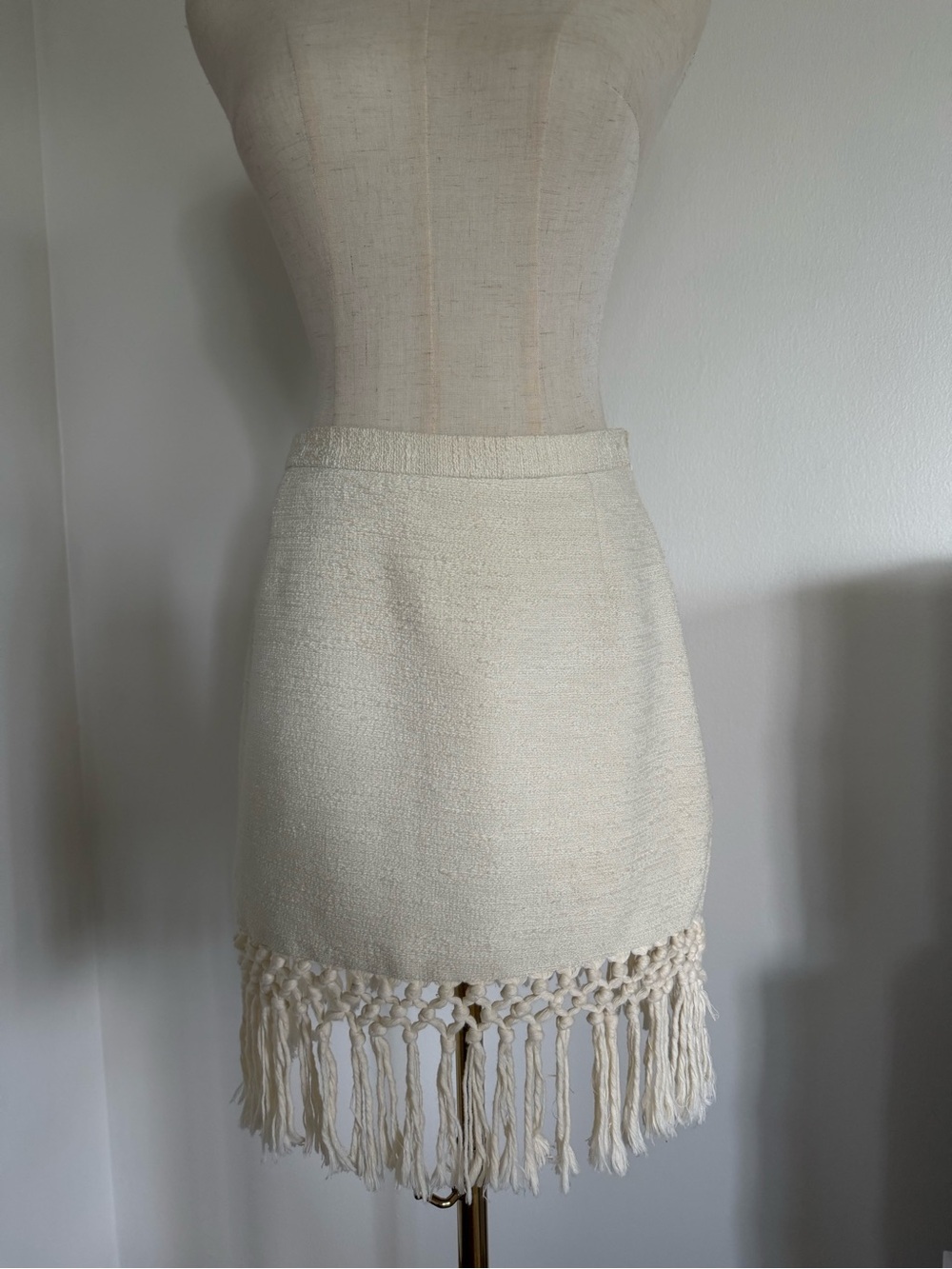 H&M country-style fringed skirt